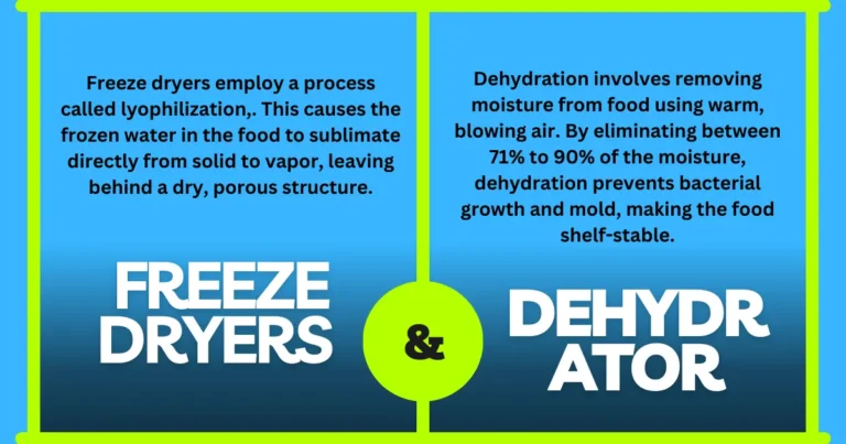 Are freeze dryers and dehydrator the same