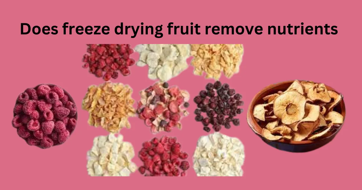 Does freeze drying fruit remove nutrients