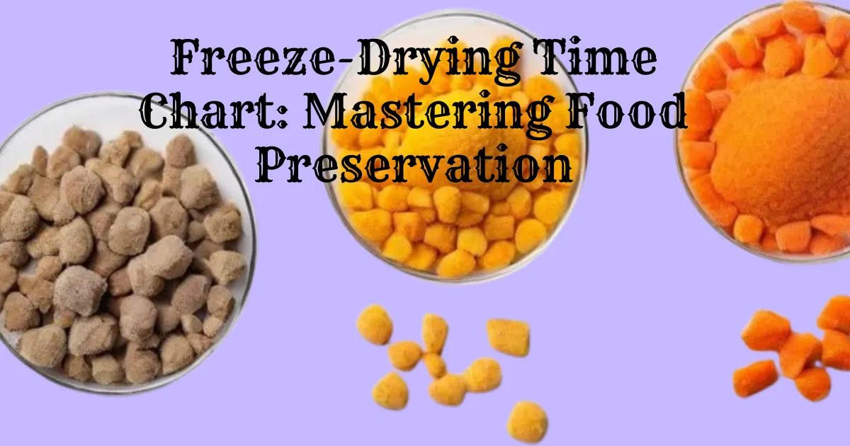 Freeze-Drying Time Chart: Mastering Food Preservation