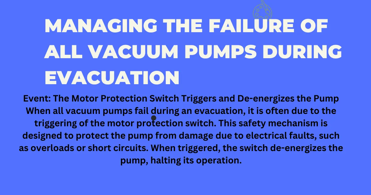 Managing the Failure of All Vacuum Pumps During Evacuation