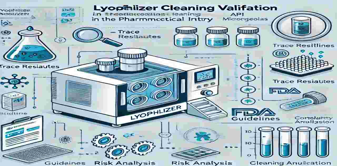 Lyophilizer cleaning validation