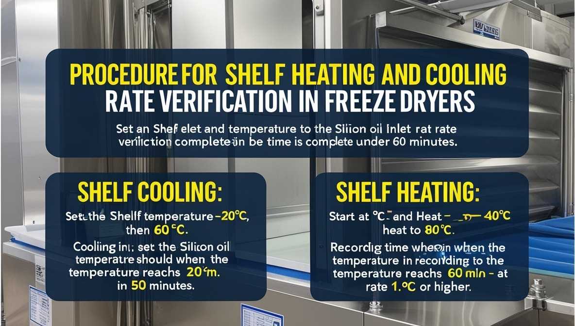 Shelf Heating and cooling Rate Verification in freeze dryer