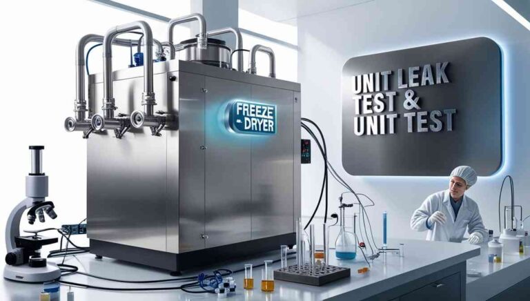 Unit Leak Test & Unit Test to be performed for Freeze Dryer