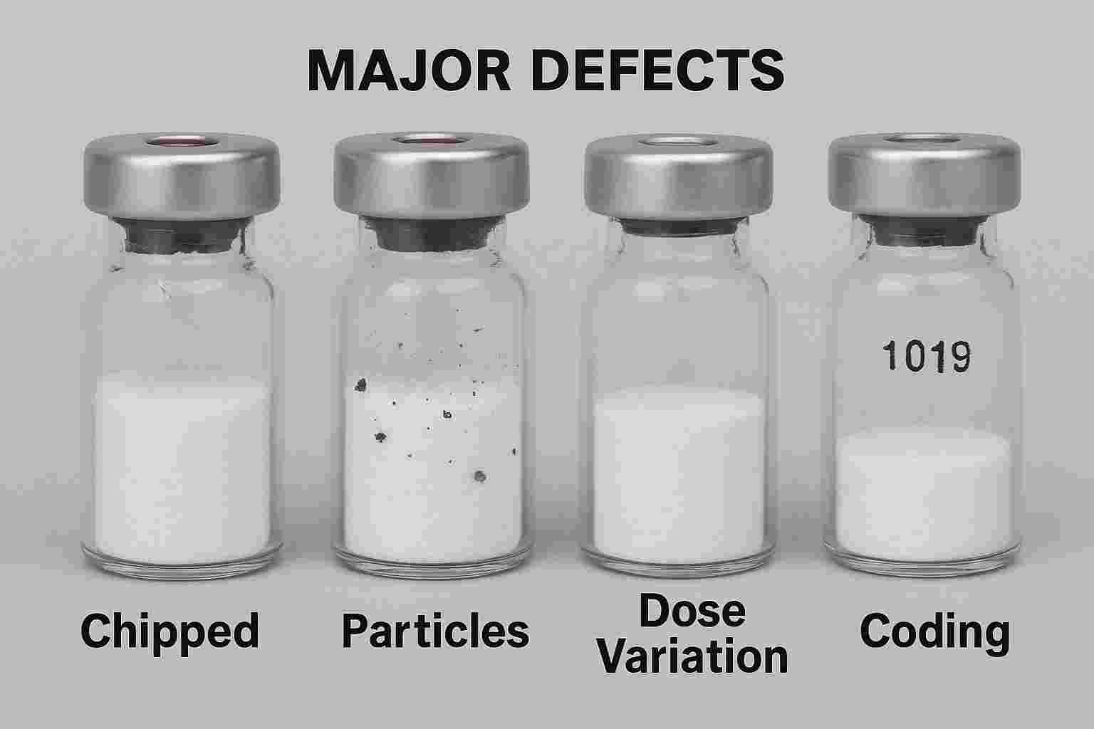 Major Defects in Lyophilized Product