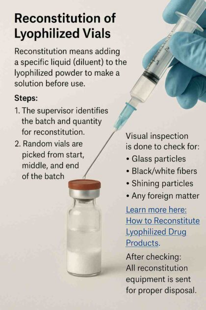 Defects in Lyophilized Product