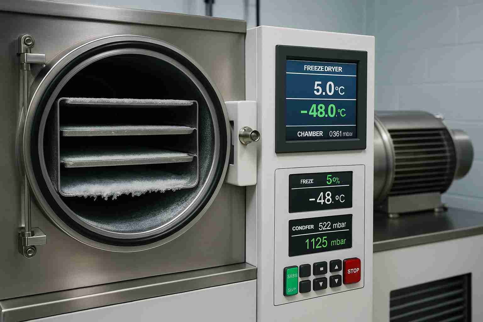 RAMP step extension in freeze-drying