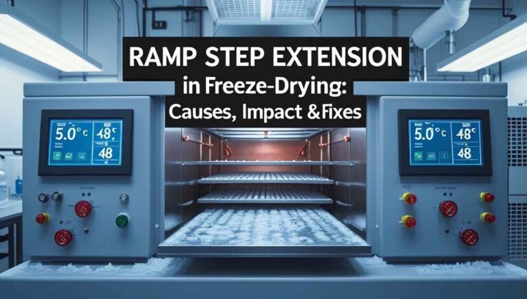 RAMP step extension in freeze-drying