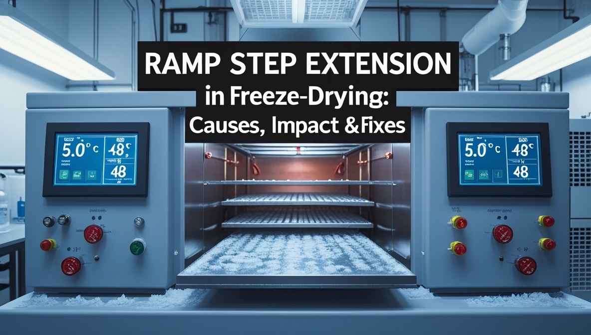RAMP step extension in freeze-drying