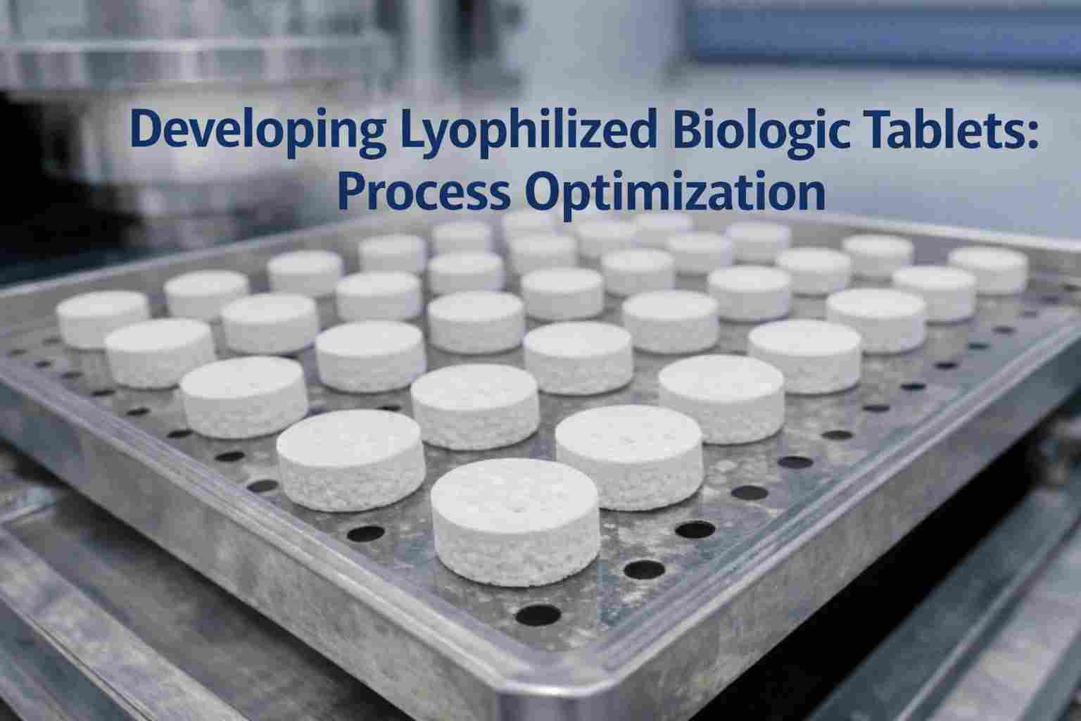 Developing lyophilized biologic tablets during process optimization using freeze-drying technology for stable orally disintegrating tablet formulations